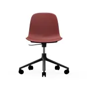 KRZESŁO BIUROWE FORM CZERWONE CZARNA PODSTAWA NORMANN COPENHAGEN
