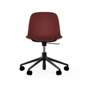 KRZESŁO BIUROWE FORM CZERWONE CZARNA PODSTAWA NORMANN COPENHAGEN