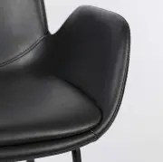 KRZESŁO BRITT LL CZARNE ZUIVER
