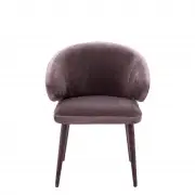 KRZESŁO CARDINALE VELVET Roche taupe EICHHOLTZ