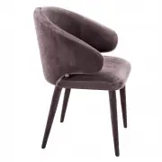 KRZESŁO CARDINALE VELVET Roche taupe EICHHOLTZ