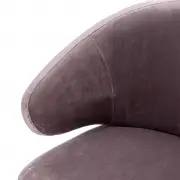 KRZESŁO CARDINALE VELVET Roche taupe EICHHOLTZ