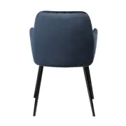 KRZESŁO EMBRACE Z PODŁOKIETNIKAMI NIEBIESKIE velvet dan-form