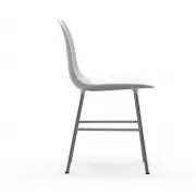 KRZESŁO FORM CHROMOWANA PODSTAWA BIAŁE NORMANN COPENHAGEN
