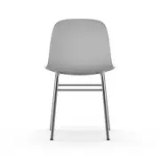 KRZESŁO FORM CHROMOWANA PODSTAWA BIAŁE NORMANN COPENHAGEN