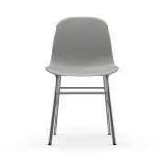 KRZESŁO FORM CHROMOWANA PODSTAWA SZARE NORMANN COPENHAGEN