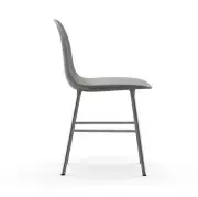 KRZESŁO FORM CHROMOWANA PODSTAWA SZARE NORMANN COPENHAGEN