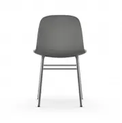 KRZESŁO FORM CHROMOWANA PODSTAWA SZARE NORMANN COPENHAGEN