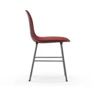 KRZESŁO FORM CHROMOWANA PODSTAWA CZERWONE NORMANN COPENHAGEN