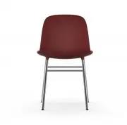 KRZESŁO FORM CHROMOWANA PODSTAWA CZERWONE NORMANN COPENHAGEN