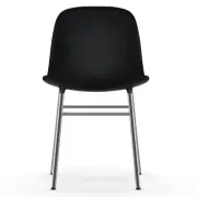 KRZESŁO FORM CHROMOWANA PODSTAWA CZARNE NORMANN COPENHAGEN