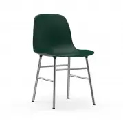 Krzesło Form Chromowana Podstawa Zielone Normann Copenhagen