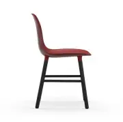 KRZESŁO FORM DĄB LAKIEROWANY CZERWONE NORMANN COPENHAGEN