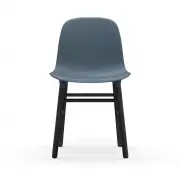 KRZESŁO FORM DĄB LAKIEROWANY NIEBIESKIE NORMANN COPENHAGEN