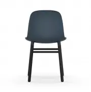 KRZESŁO FORM DĄB LAKIEROWANY NIEBIESKIE NORMANN COPENHAGEN