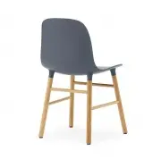 KRZESŁO FORM DĘBOWA PODSTAWA NIEBIESKIE NORMANN COPENHAGEN