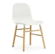 Krzesło Form Dębowa Podstawa Białe Normann Copenhagen