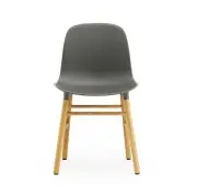 KRZESŁO FORM DĘBOWA PODSTAWA SZARE NORMANN COPENHAGEN