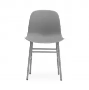 KRZESŁO FORM METALOWA PODSTAWA SZARE NORMANN COPENHAGEN