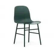 Krzesło Form Metalowa Podstawa Zielone Normann Copenhagen