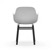 KRZESŁO FORM Z PODŁOKIETNIKAMI CZARNA PODSTAWA BIAŁE NORMANN COPENHAGEN