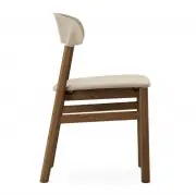 KRZESŁO HERIT CIEMNY DĄB TAPICEROWANE PIASKOWE NORMANN COPENHAGEN