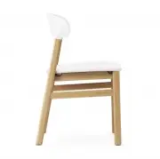 KRZESŁO HERIT JASNY DĄB SKÓRZANE BIAŁE NORMANN COPENHAGEN