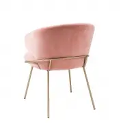 KRZESŁO KINLEY NUDE VELVET EICHHOLTZ