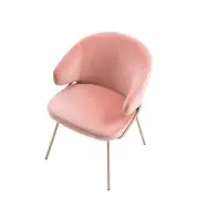KRZESŁO KINLEY NUDE VELVET EICHHOLTZ