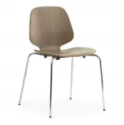 Krzesło My Chair Chrome & Walnut Normann Copenhagen