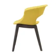 KRZESŁO NATURAL MISS B DREWNIANA PODSTAWA SZAFRANOWE SCAB DESIGN