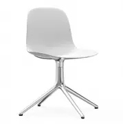 Krzesło Obrotowe Form Aluminiowa Podstawa Białe Normann Copenhagen