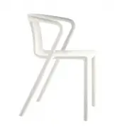 Krzesło Ogrodowe Air-Armchair Białe-Kremowe Magis