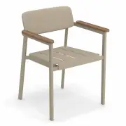 Krzesło Ogrodowe Shine Z Podłokietnikami Taupe Emu
