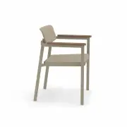 KRZESŁO OGRODOWE SHINE Z PODŁOKIETNIKAMI TAUPE EMU