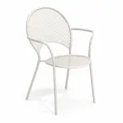 Krzesło Ogrodowe Sole Z Podłokietnikami Matowa Biel Emu