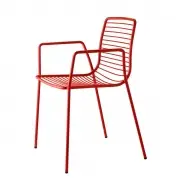 Krzesło Ogrodowe Summer Z Podł. Czerwone Scab Design