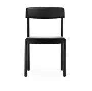 KRZESŁO TIMB CZARNE SKÓRZANE NORMANN COPENHAGEN