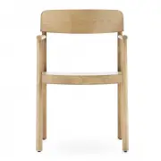 KRZESŁO TIMB Z PODŁOKIETNIKAMI NATURALNE NORMANN COPENHAGEN