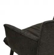 KRZESŁO JOIN Z PODŁOKIETNIKAMI crow czarny DAN-FORM