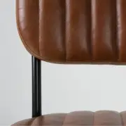 KRZESŁO W STYLU VINTAGE BRĄZOWE WHITE LABEL LIVING