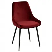 Krzesło Faris Czerwone Velvet