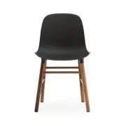 KRZESŁO FORM ORZECH CZARNE NORMANN COPENHAGEN