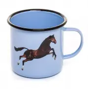KUBEK EMALIOWANY Z UCHEM HORSE SELETTI