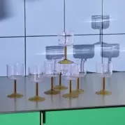 Kieliszek do wina Tint 2 szt. różowo-żółty HAY