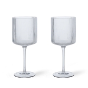 Kieliszki do czerwonego wina Ripple 2 szt. przezroczyste Ferm Living