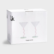 Kieliszki do szampana Coupe Curve 2 szt. przezroczyste &k Amsterdam