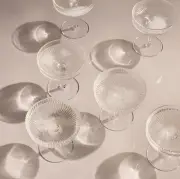 Kieliszki do szampana Ripple 2 szt. transparentne FERM LIVING
