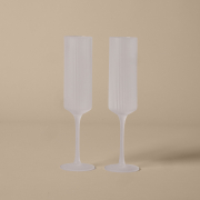 Kieliszki do szampana Ripple Flutes 2 szt. oszronione Ferm Living