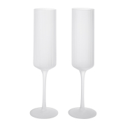 Kieliszki do szampana Ripple Flutes 2 szt. oszronione Ferm Living